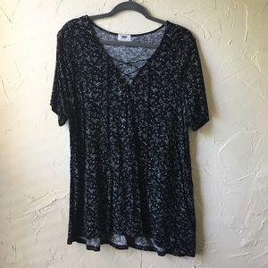 Old Navy lace up top